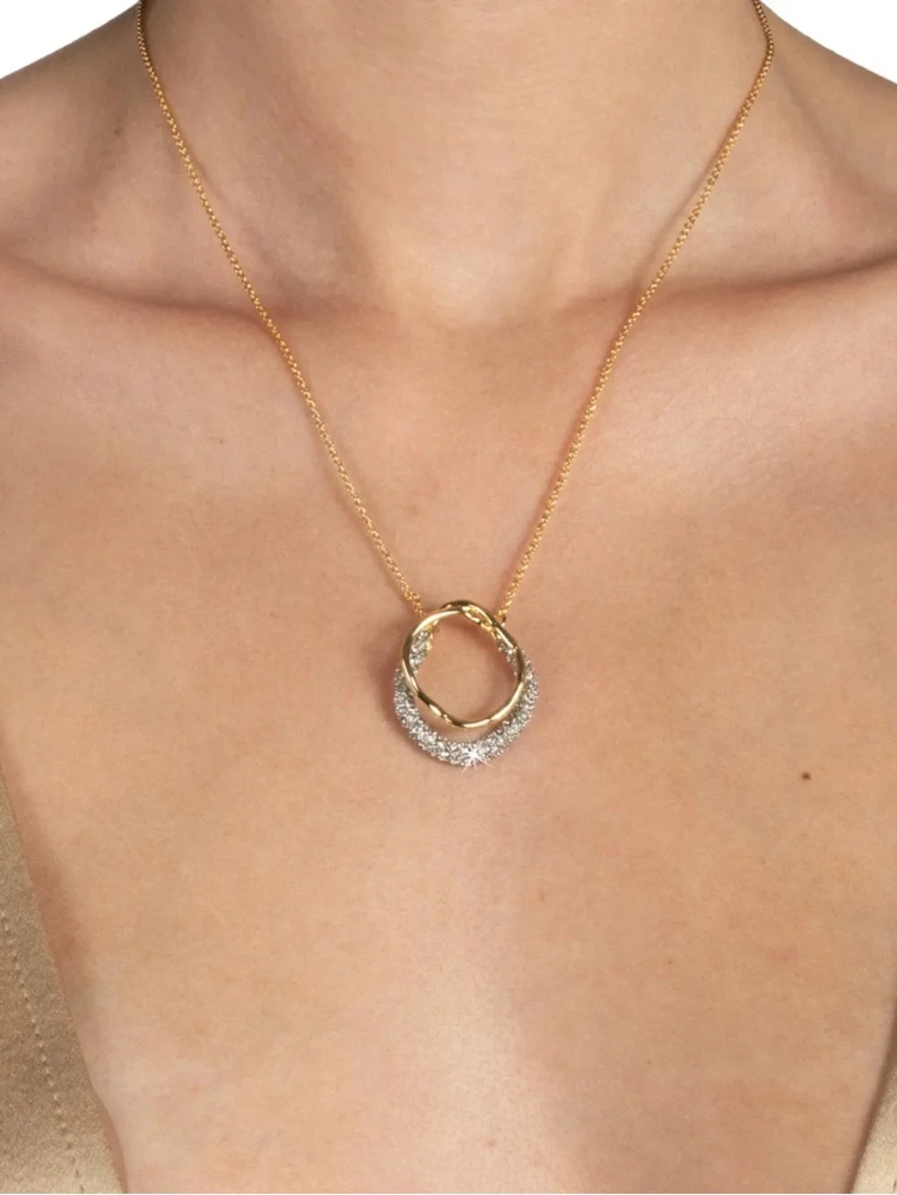 Alexis Bittar Solanales Gold Crystal Orbit Necklace